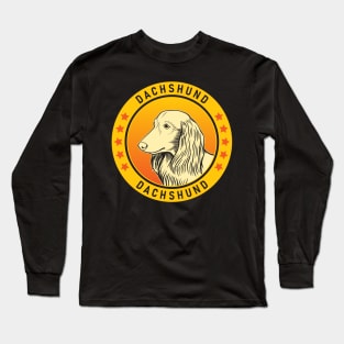 Longhaired Dachshund Dog Portrait Long Sleeve T-Shirt